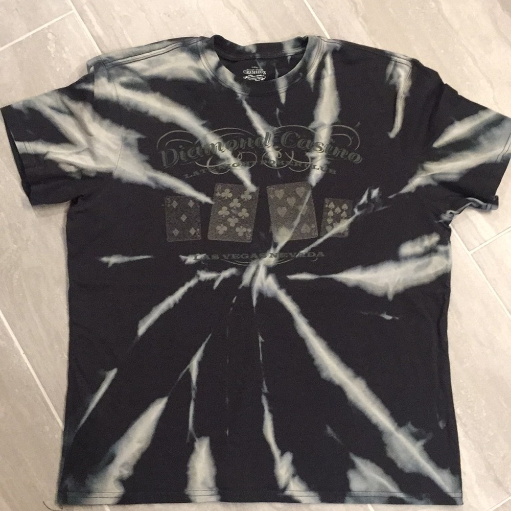 Casino bleach dyed t shirt. XL.